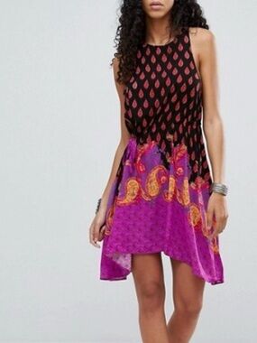 Free People High-Low Printed Sundress